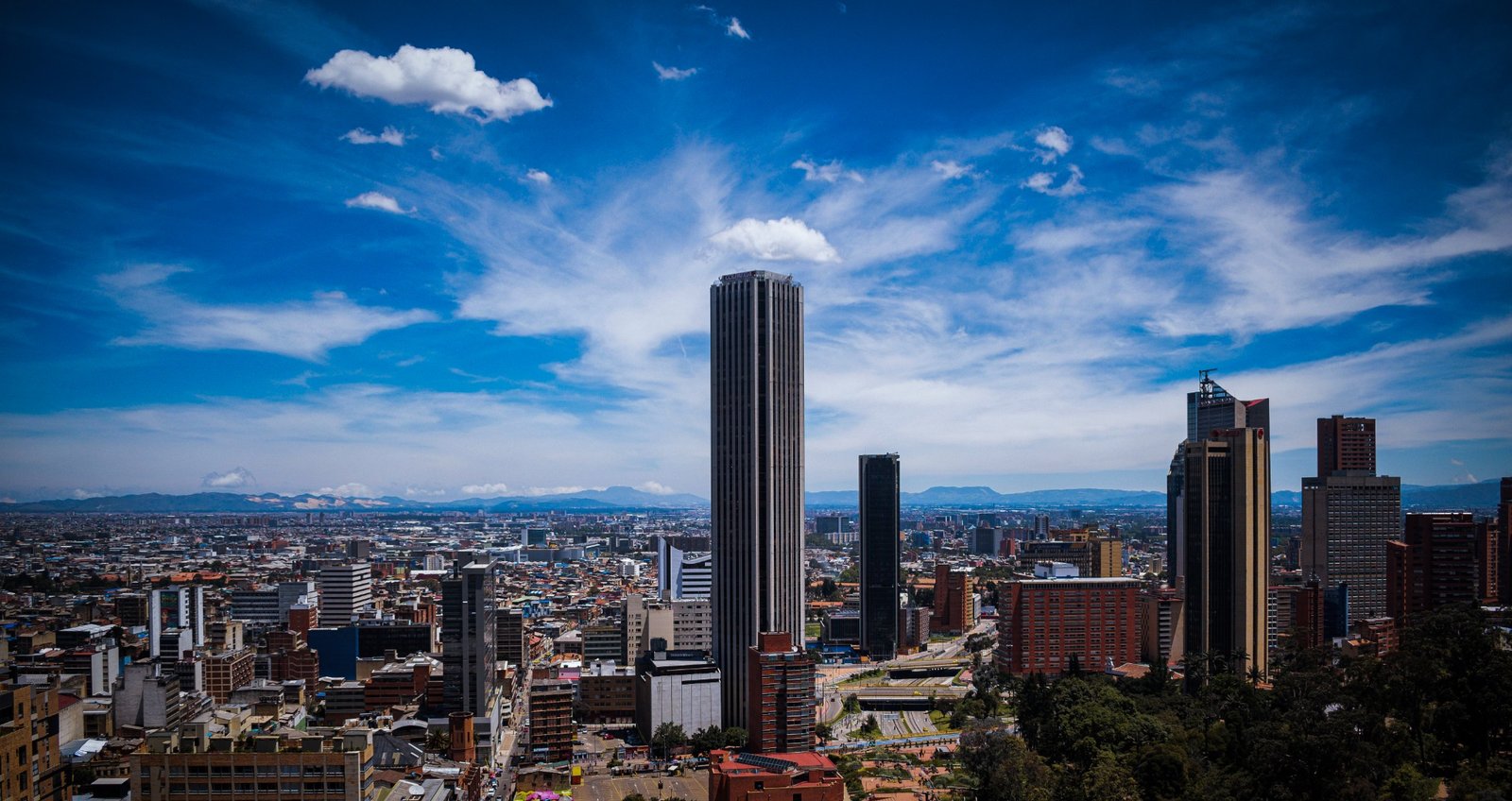Vista panorámica de Bogotá